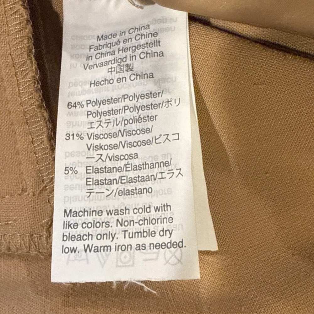 J.Crew Cameron 365 Woman 6 Slim High Rise Pants Camel Tan Classic Business Dress - Picture 4 of 8